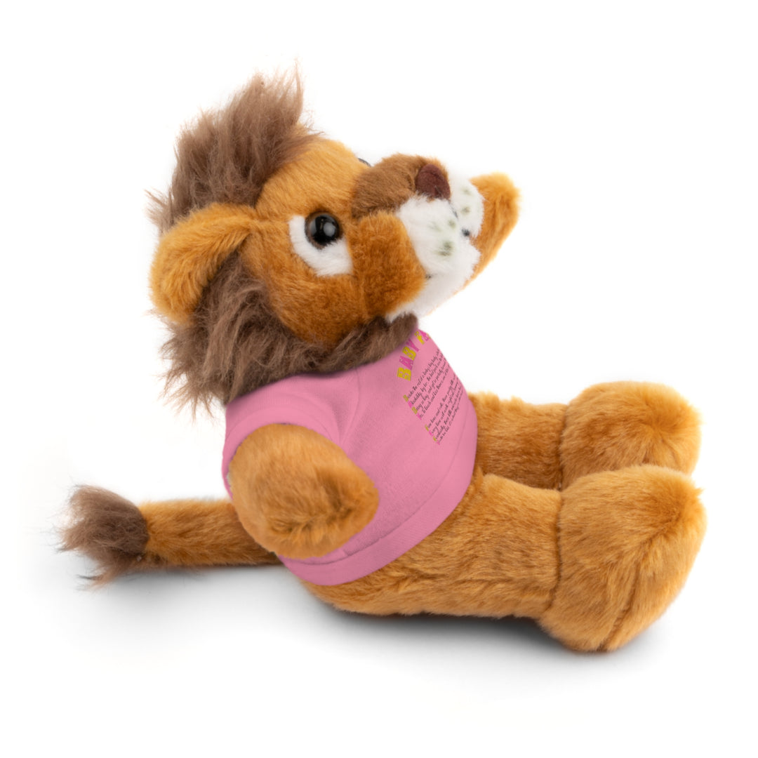Baby Feet Acrostic Poem Stuffed Animals with Tee - Baby Feet - Gold Footprints