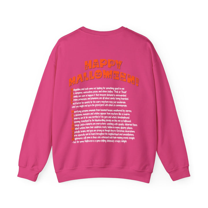 Happy Halloween Acrostic Poem Sweatshirt - Skull