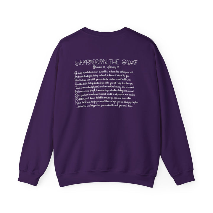 Capricorn Acrostic Poem Astrology Sweatshirt - Unisex