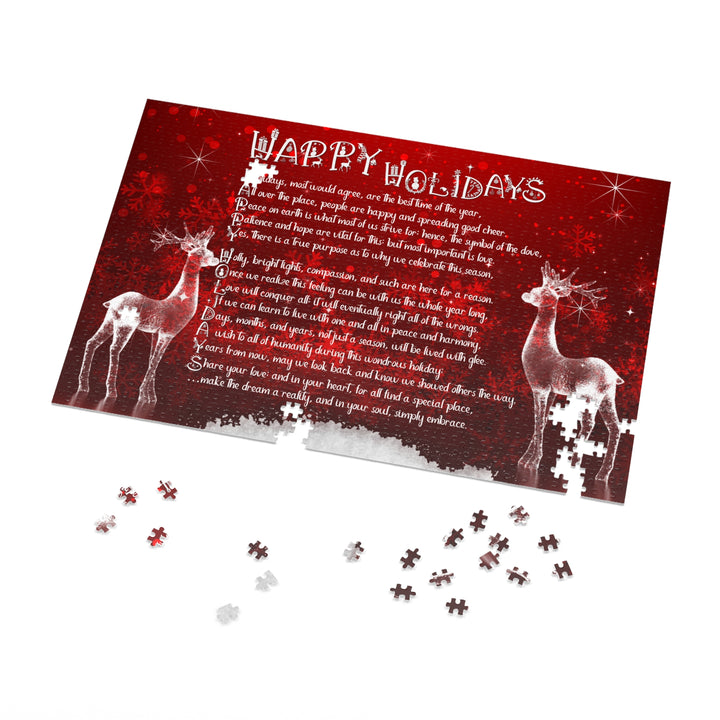 It's Just a Phrase Acrostic Poem Jigsaw Puzzle - Happy Holidays