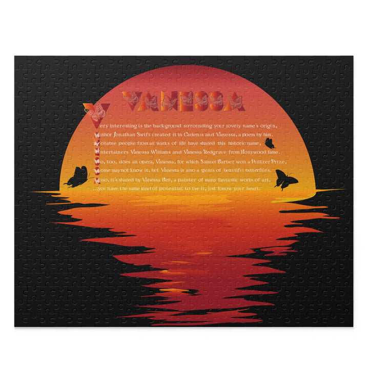 Namesakes Acrostic Poem Name Puzzle - Sunset-Butterflies