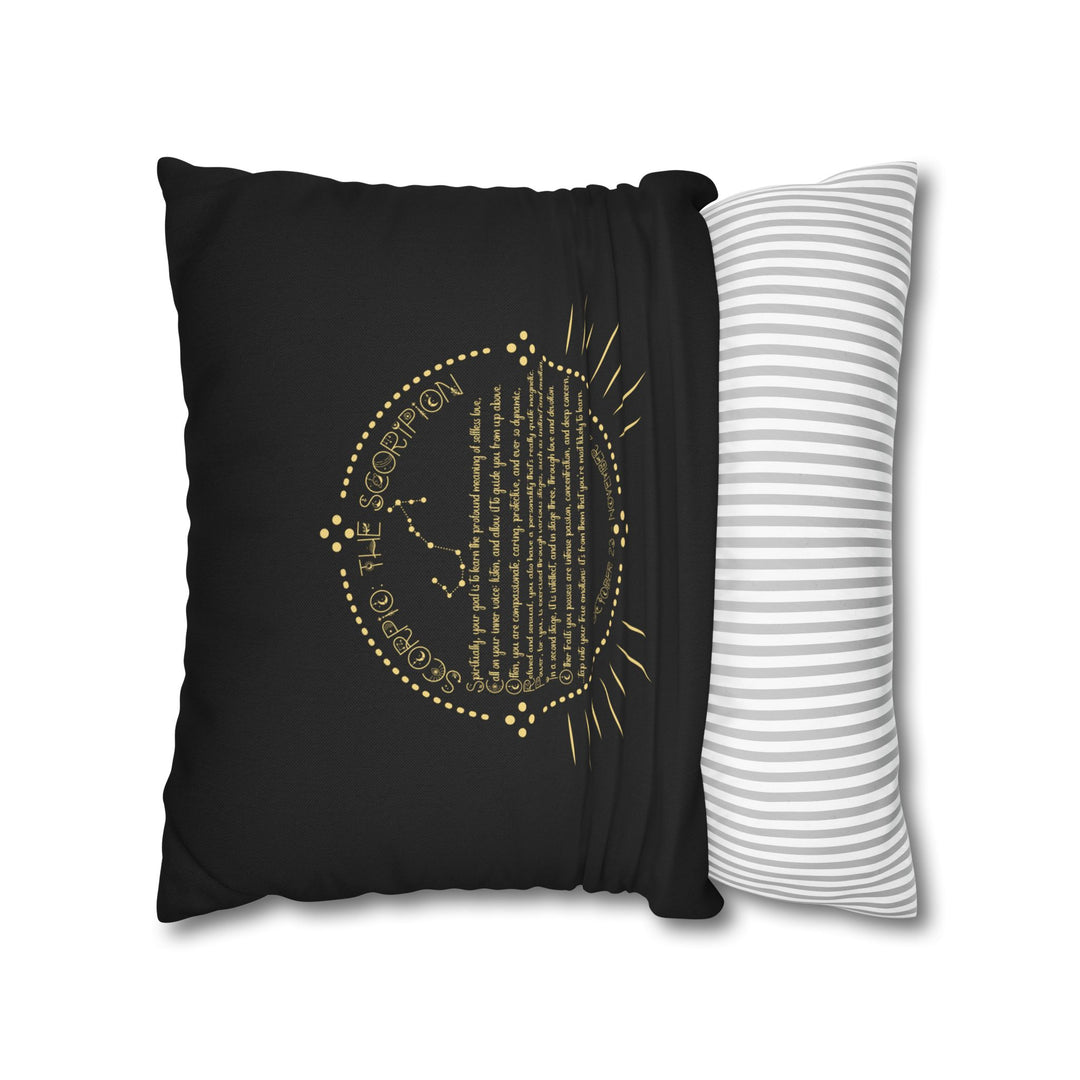 Scorpio Acrostic Poem Pillow Cover