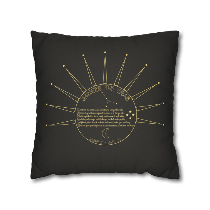 Written in the Stars Pillowcase/Cover Spelling Out "Cancer"