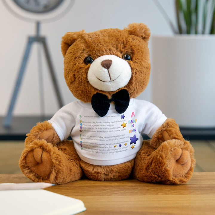 Baby Steps Teddy Bear with T-Shirt - A Baby Is Born