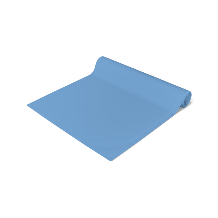 “A Baby is Born” Table Runner - Baby Items Font - Blue - No Personalization