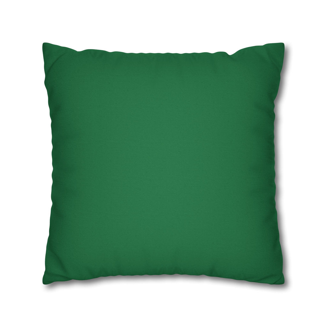 "Learn" Acrostic Poem Pillow Cover from "Learn, Lead, Believe" Collection - Green
