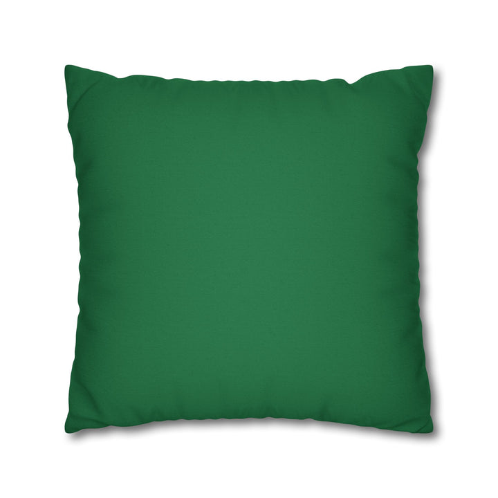 "Learn" Acrostic Poem Pillow Cover from "Learn, Lead, Believe" Collection - Green