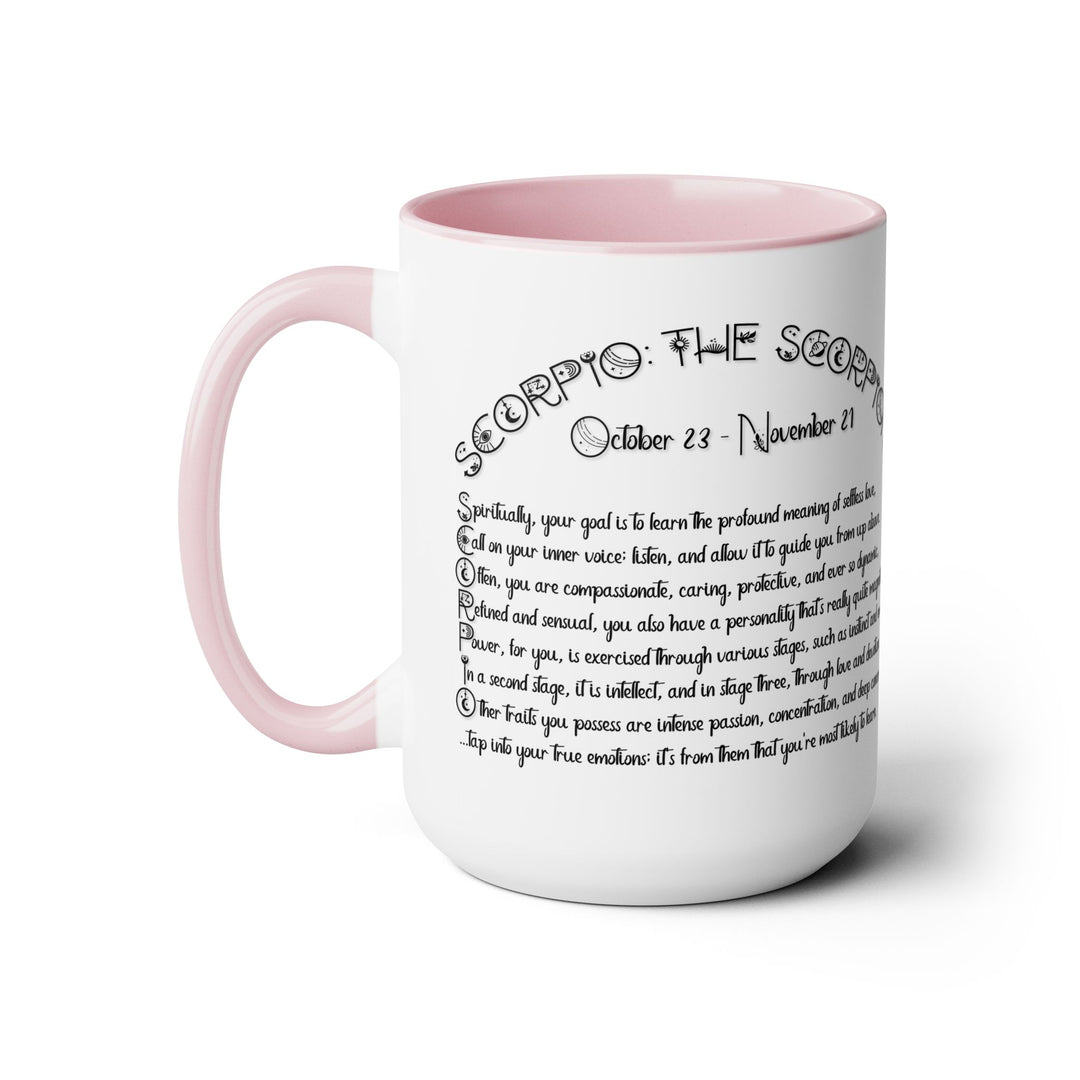 Scorpio Two-Tone Coffee Mugs - 15oz