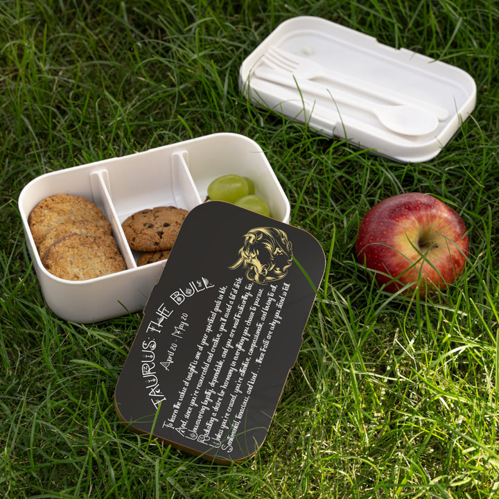 Taurus Acrostic Poem Bento Lunch Box - Wooden Lid