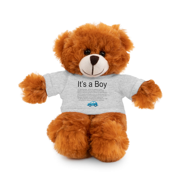 It's a Boy Acrostic Poem Stuffed Animal Collection with T-Shirt - Car