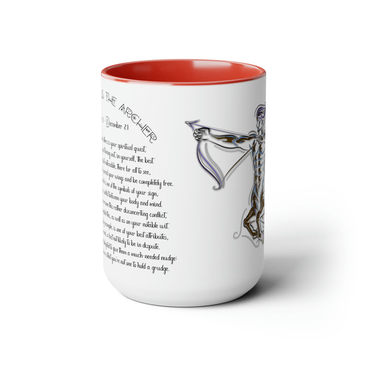 Written in the Stars Two-Tone Coffee Mugs - 15oz - Sagittarius