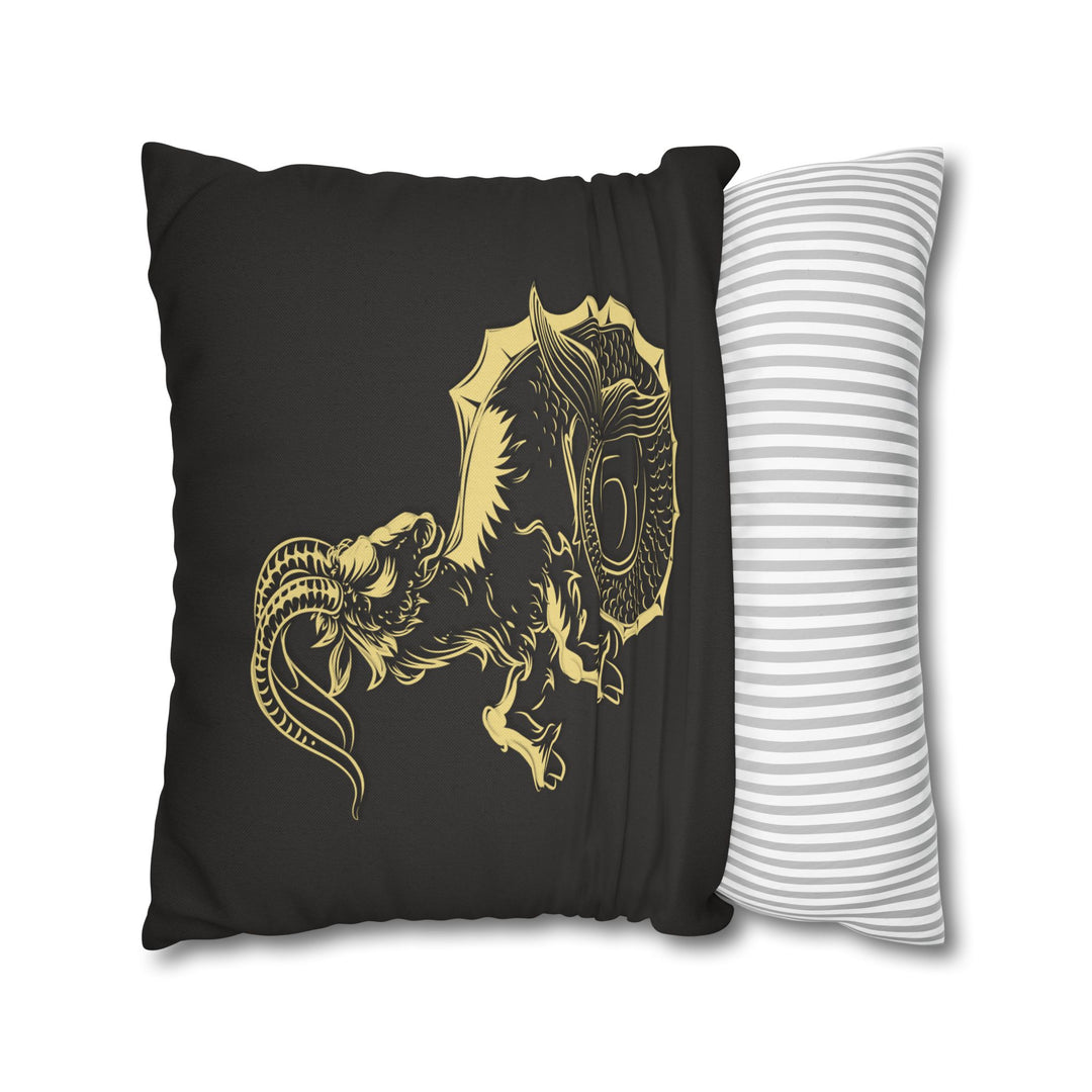 Capricorn Acrostic Poem Pillow Cover