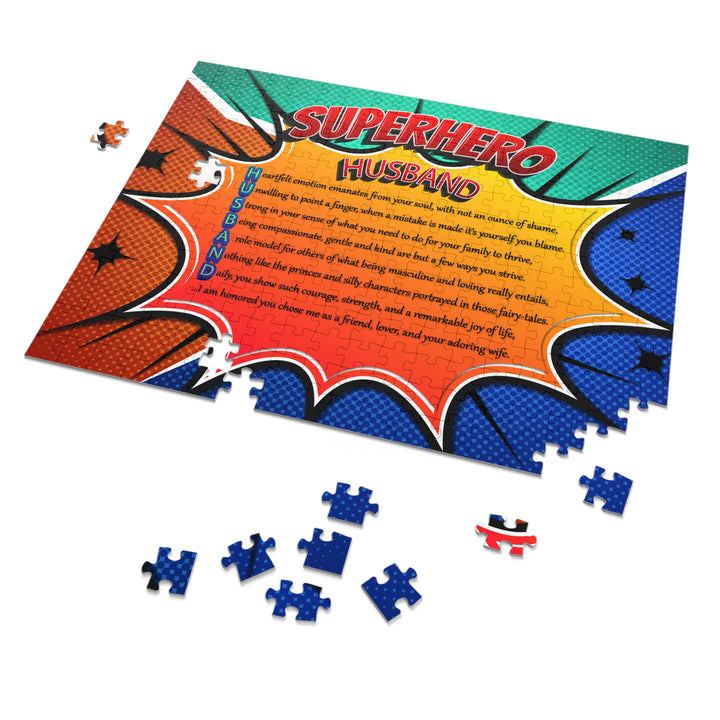 It's Just a Phrase "Husband"  Acrostic Poem Jigsaw Puzzle - Comic Style