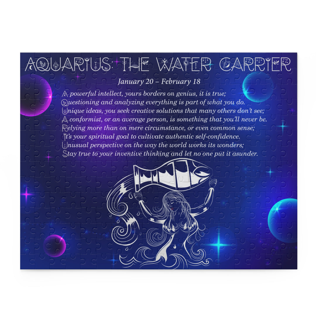 Aquarius Acrostic Poem Puzzle