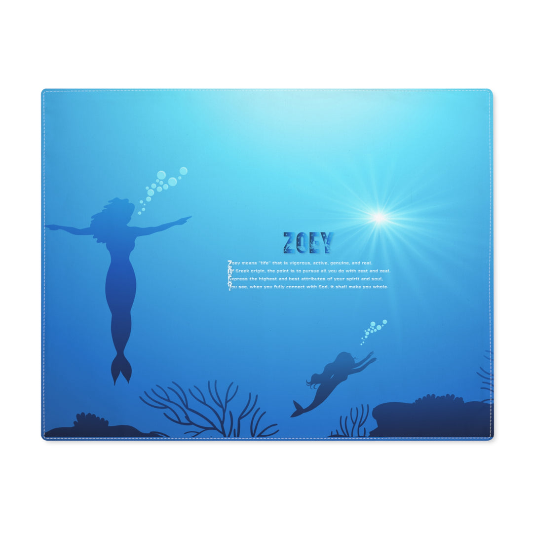 Namesakes Acrostic Poem Placemat - Mermaids