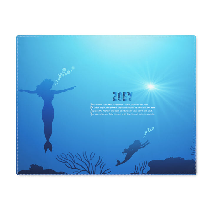 Namesakes Acrostic Poem Placemat - Mermaids