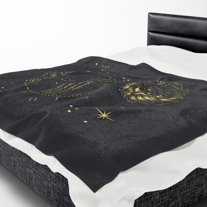 Leo Acrostic Poem Velveteen Plush Blanket