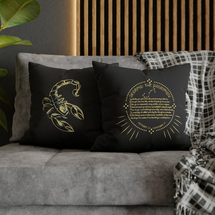 Written in the Stars Pillowcase/Cover Spelling Out "Scorpio"