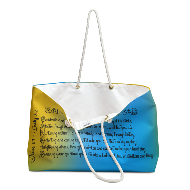 Cancer Acrostic Poem Weekender Bag