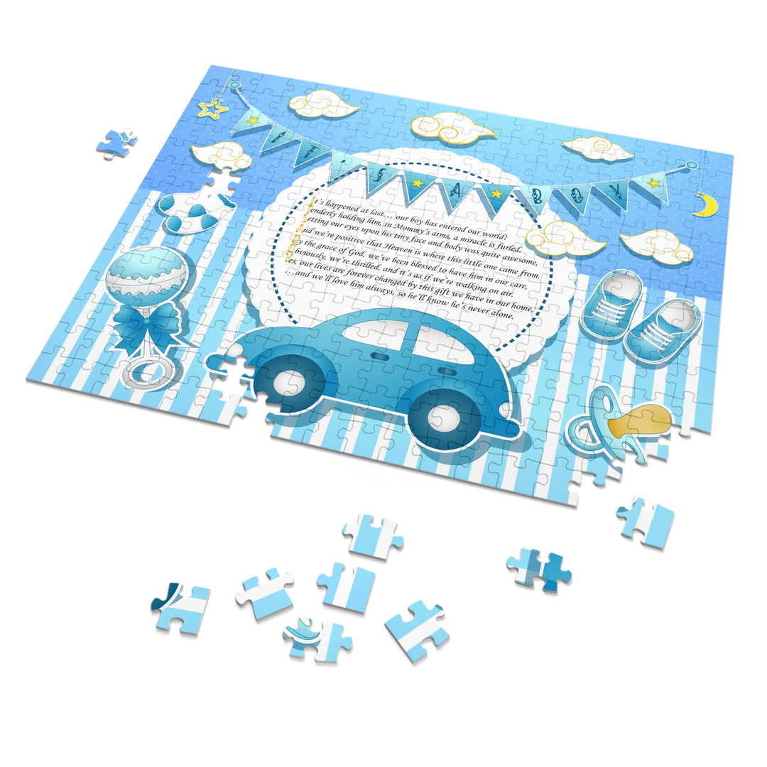 Baby Steps Acrostic Poem Jigsaw Puzzle - It's a Boy