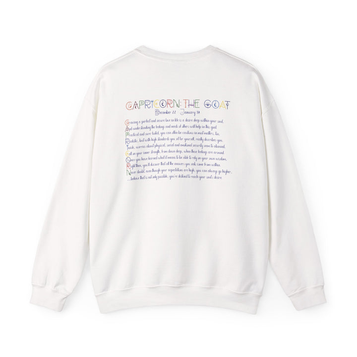 Capricorn Acrostic Poem Astrology Sweatshirt - Unisex