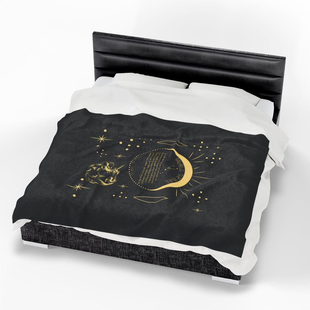 Taurus Acrostic Poem Velveteen Blanket