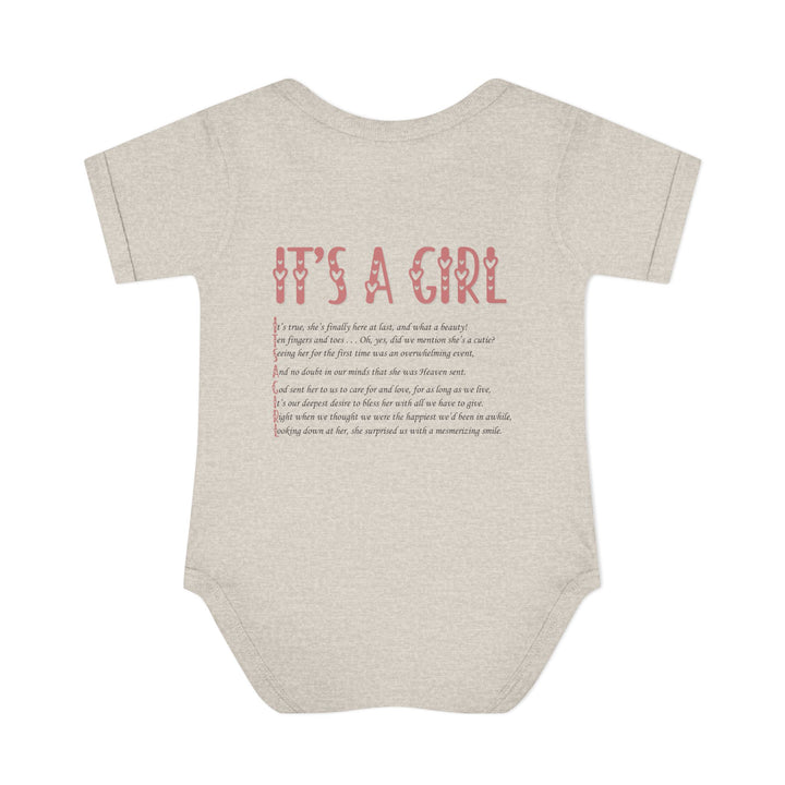 “It's a Girl” with Adorable Ducky Design Bodysuit