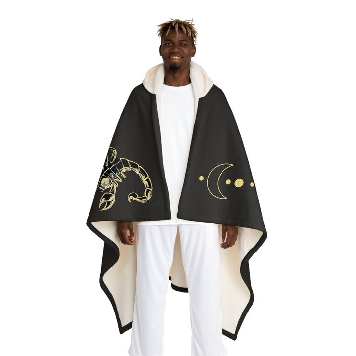 Scorpio Acrostic Poem Sherpa Hooded Blanket
