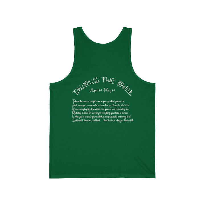 “Taurus” Unisex Acrostic Poem Jersey Tank