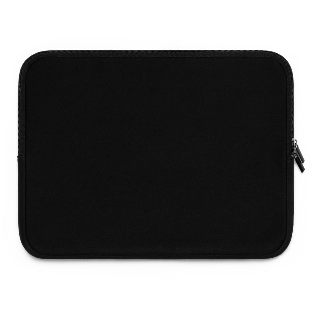 Aquarius Acrostic Poem Neoprene Laptop Sleeve - Solid Black Back