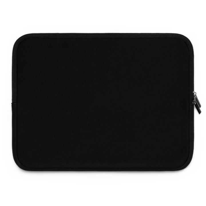 Aquarius Acrostic Poem Neoprene Laptop Sleeve - Solid Black Back