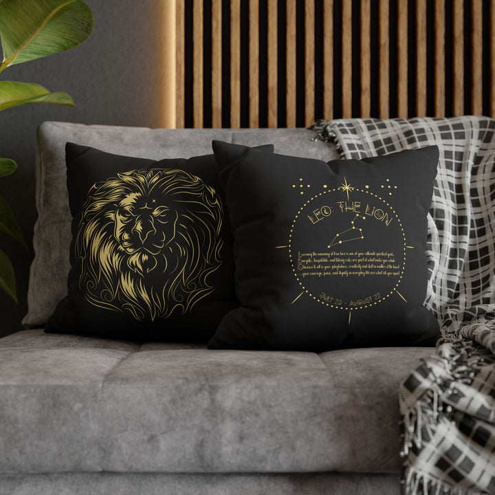 Leo Acrostic Poem Pillow Cover