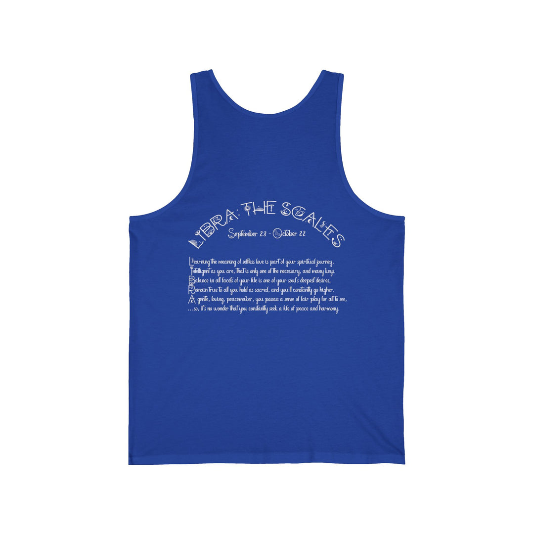 “Libra”  Unisex Acrostic Poem Jersey Tank Top