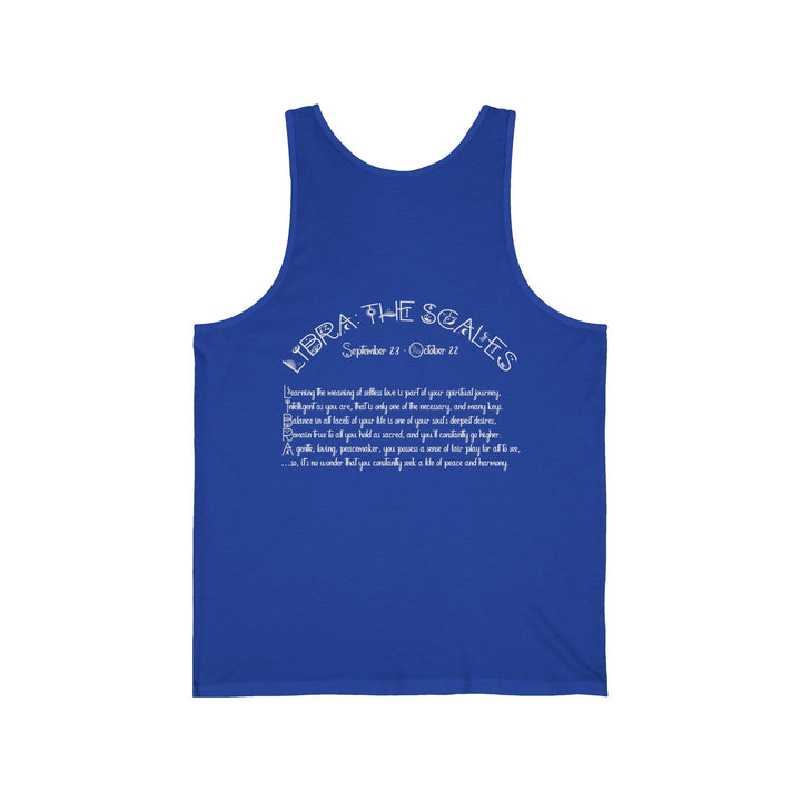 “Libra”  Unisex Acrostic Poem Jersey Tank Top
