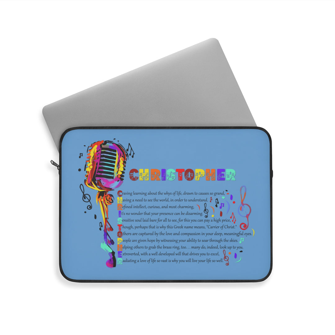 Namesakes  Acrostic Poem Laptop Sleeve