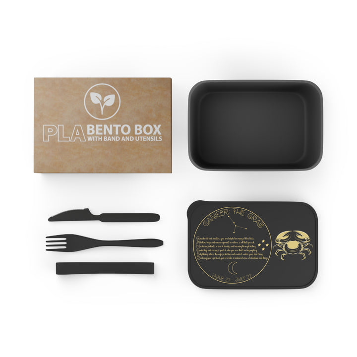 Cancer Acrostic Poem Bento Lunch Box - Black
