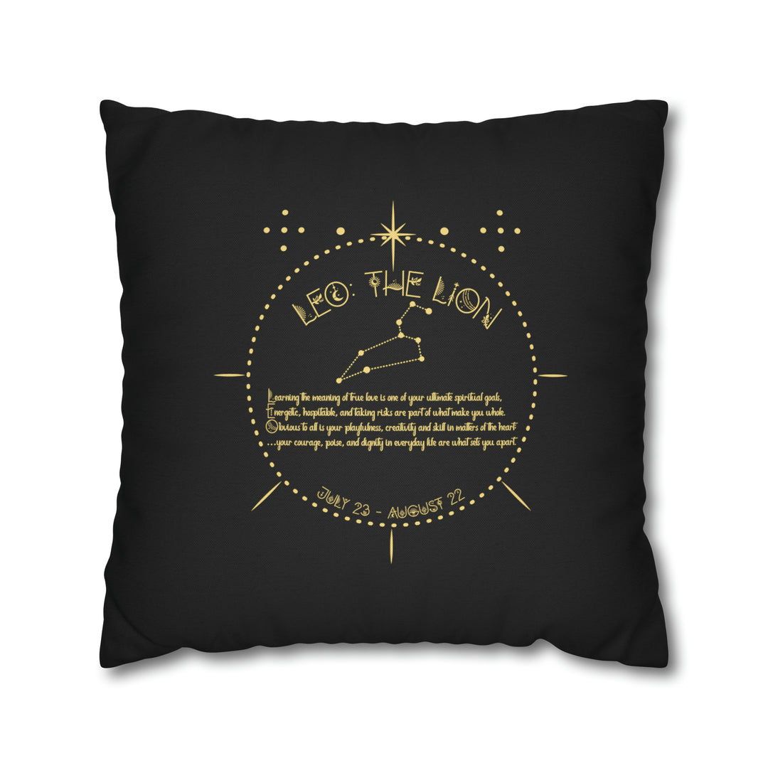 Written in the Stars Pillowcase/Cover Spelling Out "Leo"