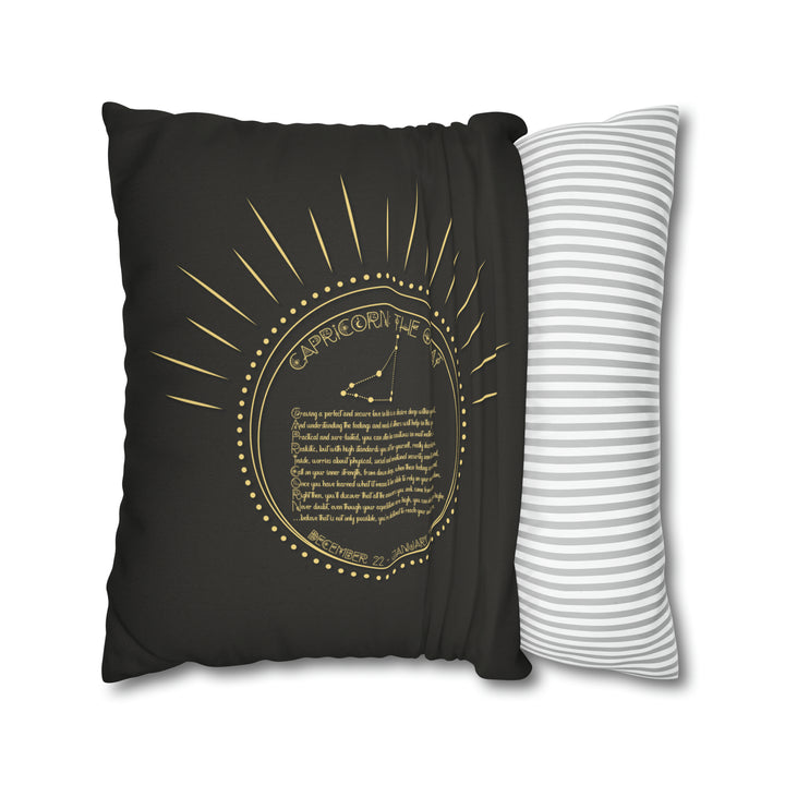 Written in the Stars Pillowcase/Cover Spelling Out "Capricorn"