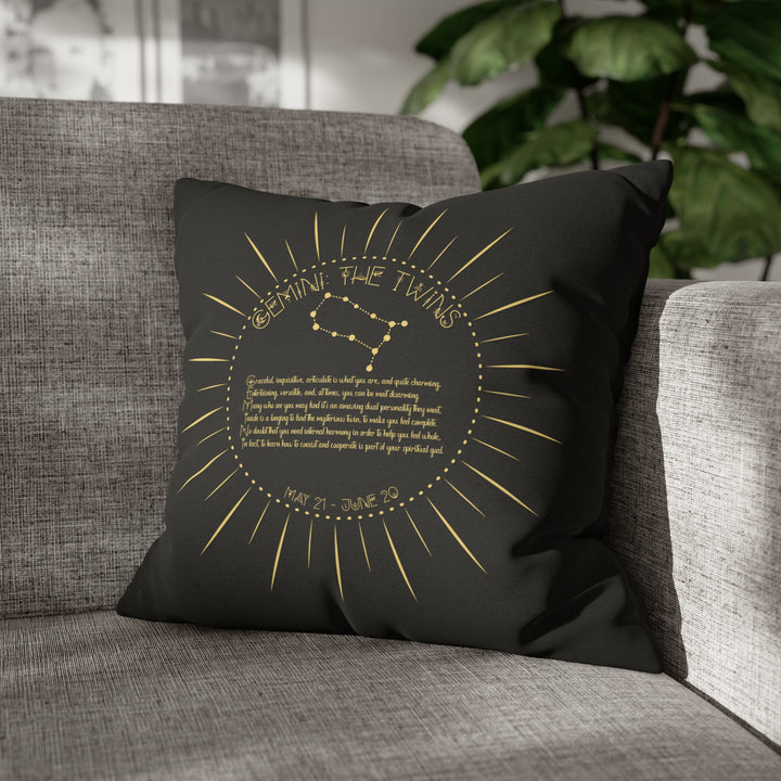 Written in the Stars Pillowcase/Cover Spelling Out "Gemini"