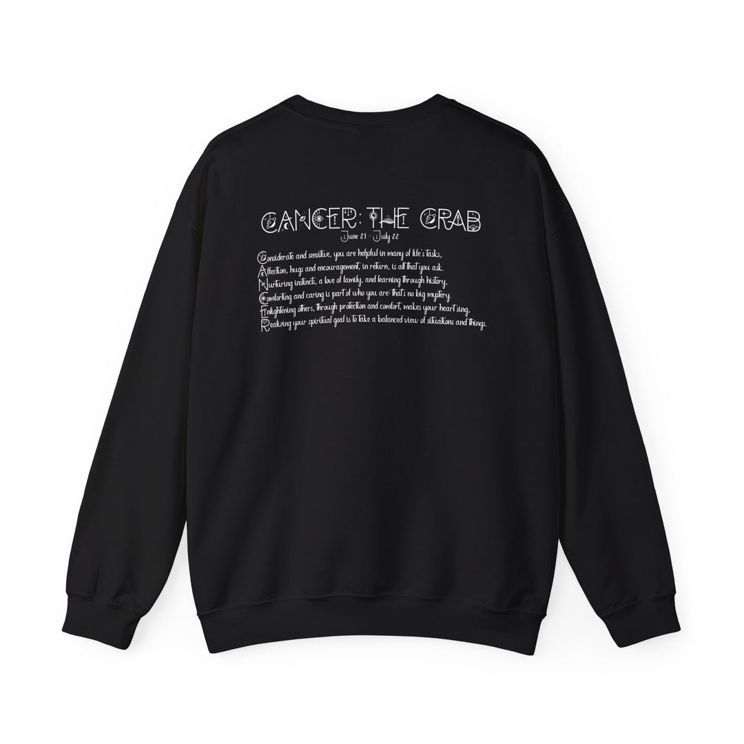 Cancer Acrostic Poem Astrology Sweatshirt - Unisex