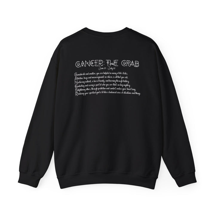 Cancer Acrostic Poem Astrology Sweatshirt - Unisex