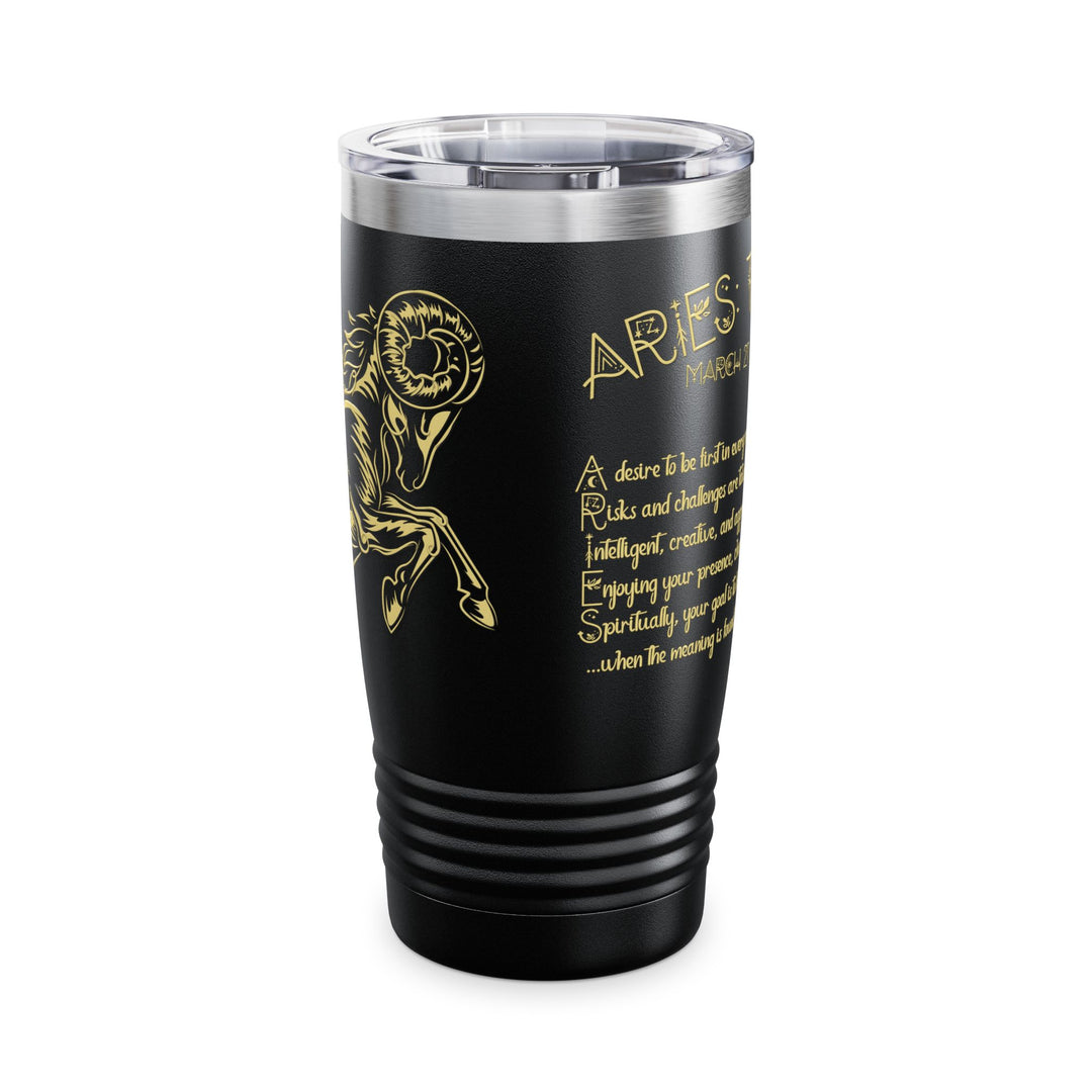 Aries Acrostic Poem Ringneck Tumbler - 20oz