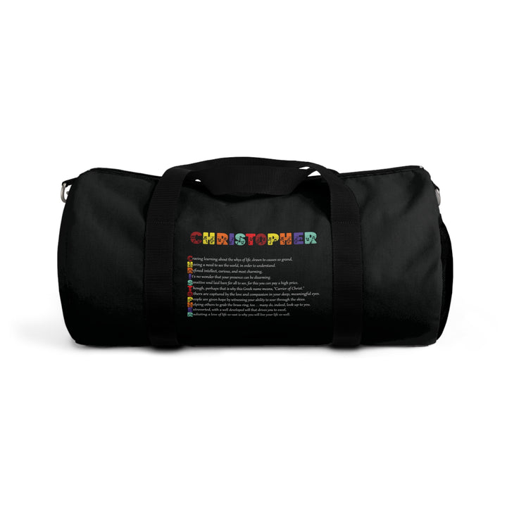 Namesakes Acrostic Poem Duffel Bag
