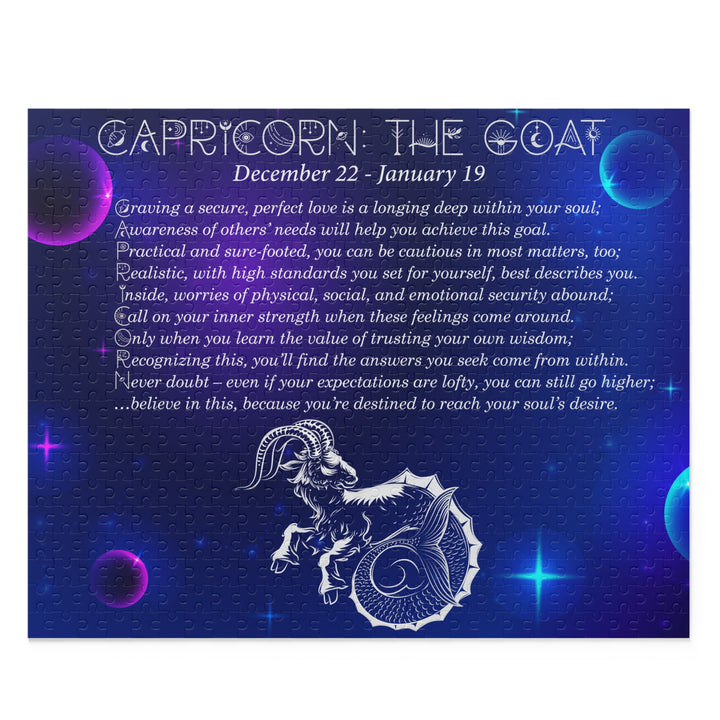 Capricorn Acrostic Poem Puzzle