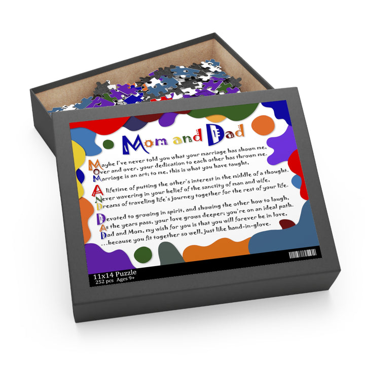 It's Just a Phrase "Mom and Dad" Acrostic Poem Jigsaw Puzzle