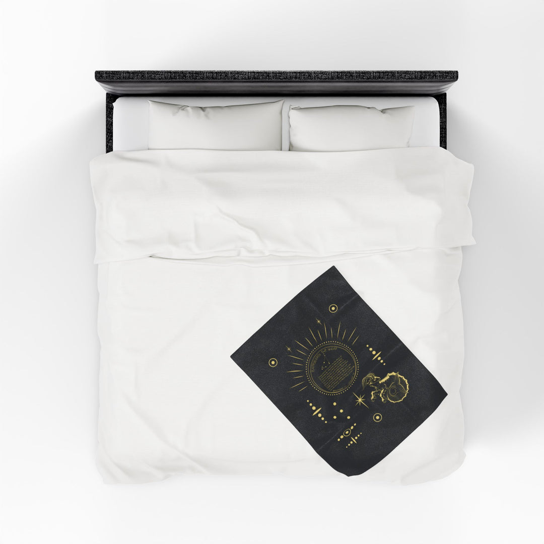 Capricorn Acrostic Poem Velveteen Blanket