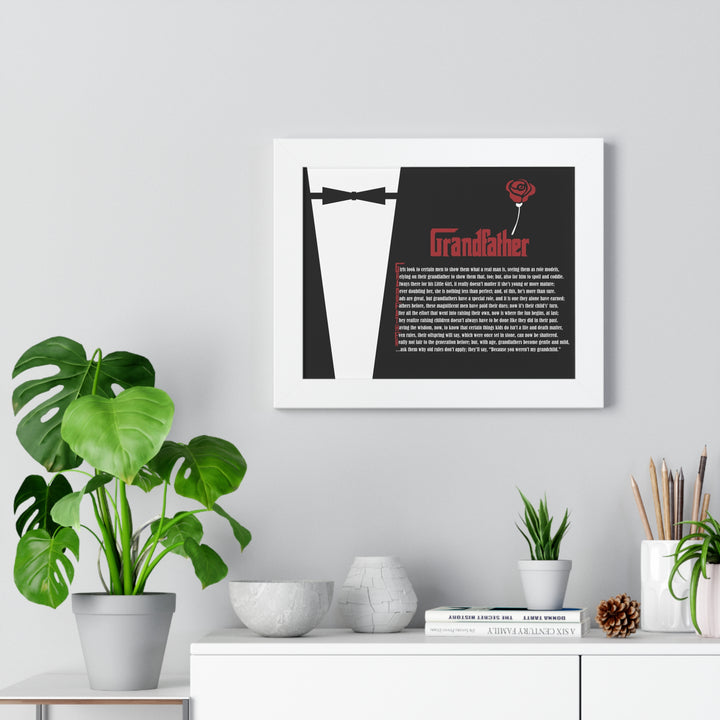 It's Just a Phrase "Grandfather" Framed Acrostic Poem Print