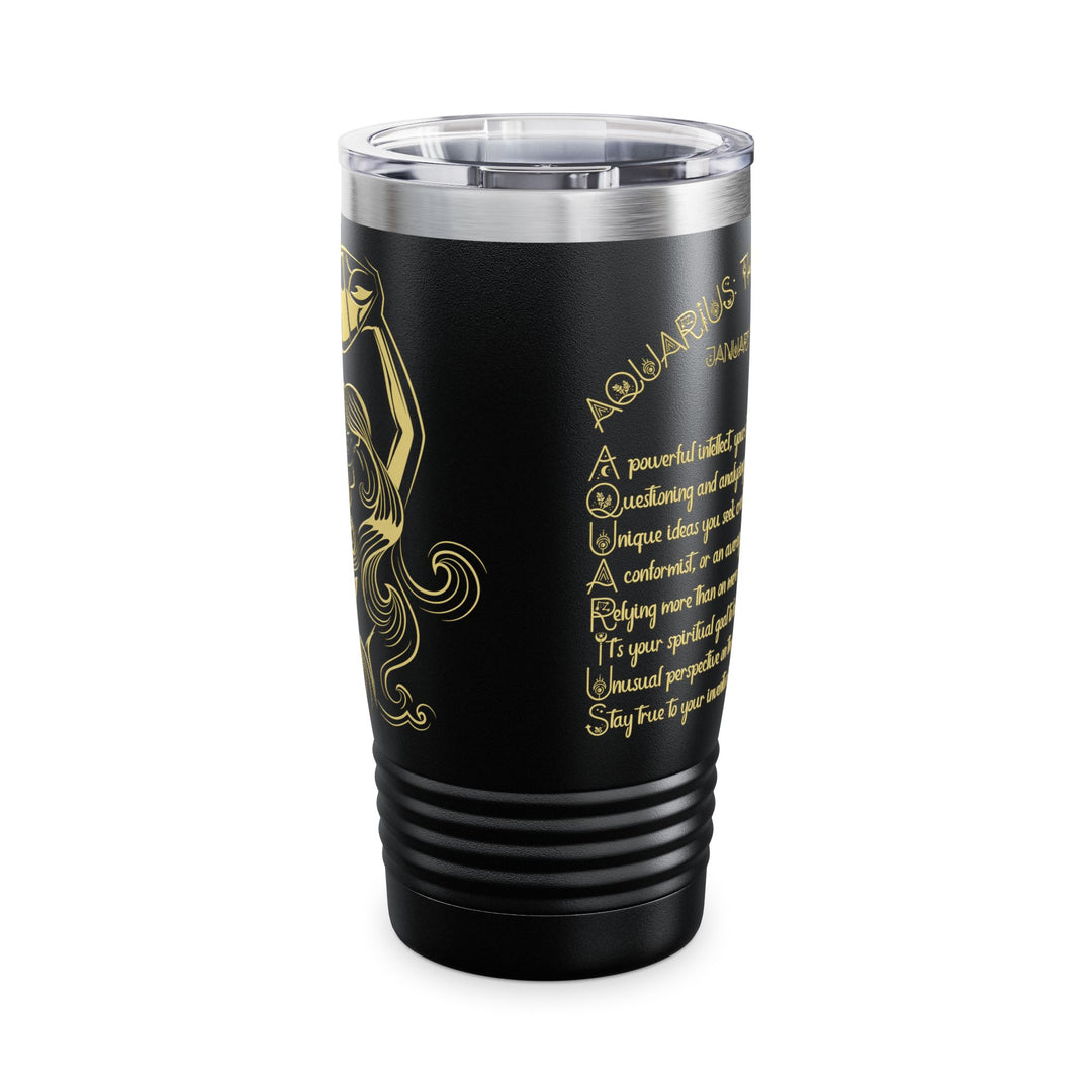 Aquarius Acrostic Poem Ringneck Tumbler - 20oz