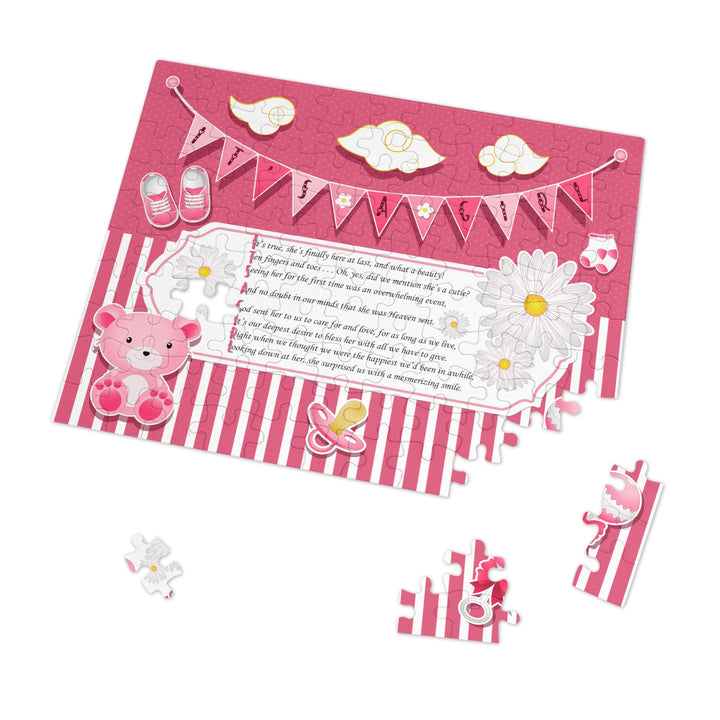 Baby Steps Acrostic Poem Jigsaw Puzzle - "It's a Girl"