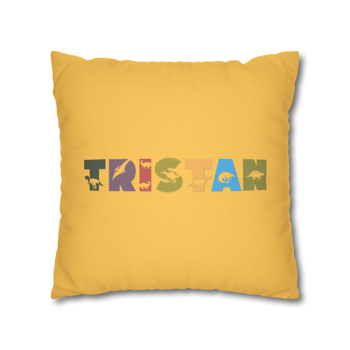 Namesakes Acrostic Poem Pillow Cover - Dinosaur Design